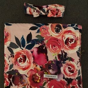Posh Peanut Swaddle & Headband Set